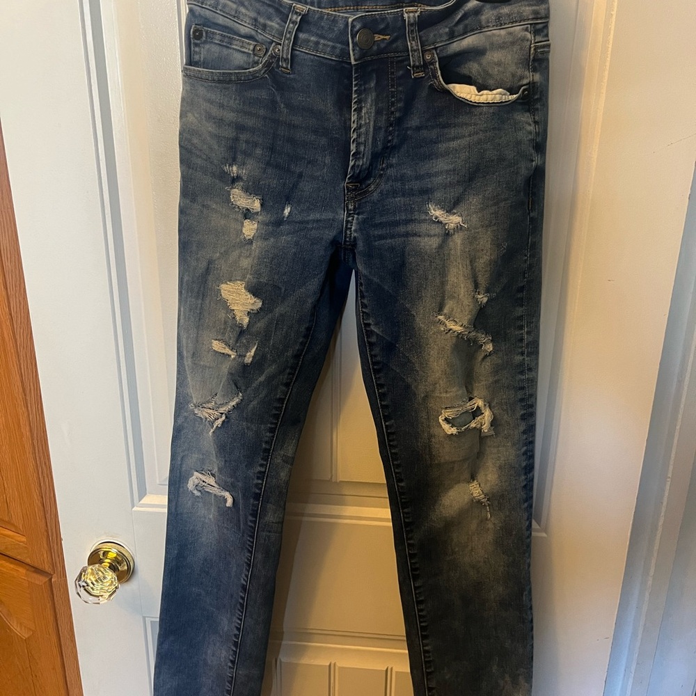 Men's American Eagle Distressed‎ Blue Jeans